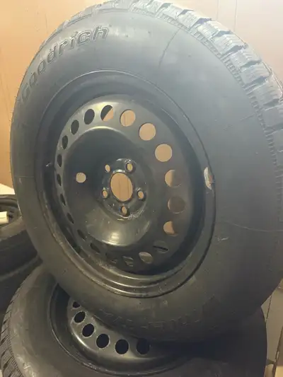 Have set of winter tires with rims on them came off grand Cherokee have lots of life on them. Please...