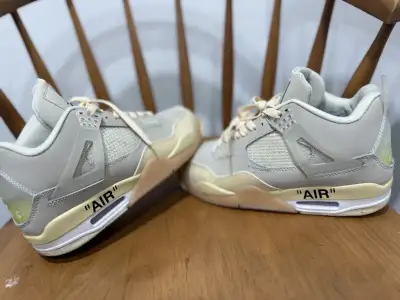Nike Air Jordan 4 Off-White US” 8.5” size, View more