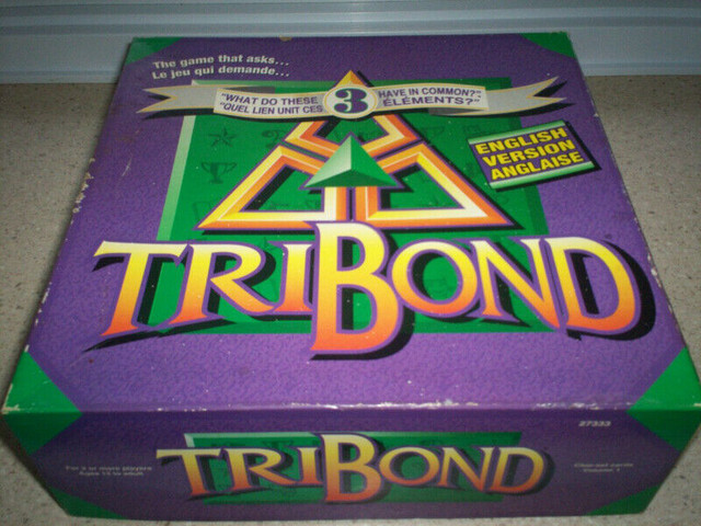 Vintage TriBond Board Game - Patch Products - 1995 - Complete. dans Jouets et jeux  à Ouest de l’Île