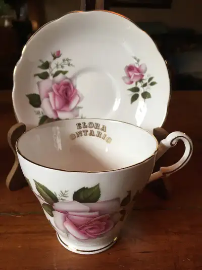 Regency english bone china - Elora Ontario souvenir, View more