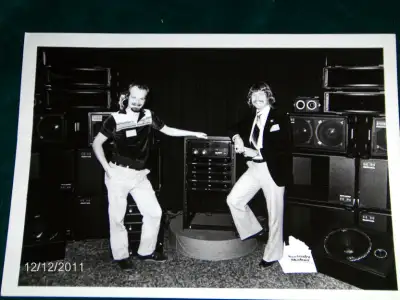 1979 M.I.A.C.  TRADE SHOW-B/W PHOTO-HEINL AUDIO BOOTH-VINTAGE!, View more