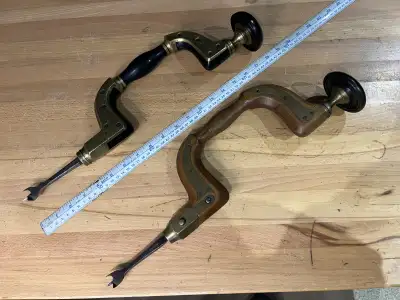 Antique Brace with Batwing Bits, brass Ultimatum brace, View more