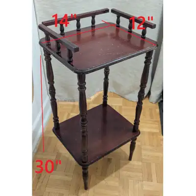 Vintage Telephone Table Display Plinth Stand Table Wood Side Sta, View more