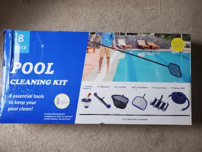 8 Piece Pool Cleaning Kit - All Season