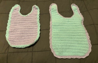Crochet baby bib