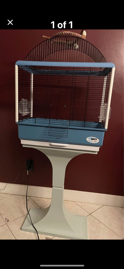 Bird cage with stand, View more