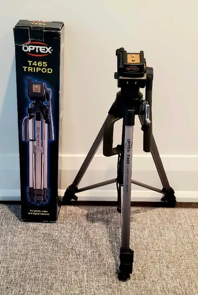 Optex T465 Photo & Video Tripod – with Box, View more