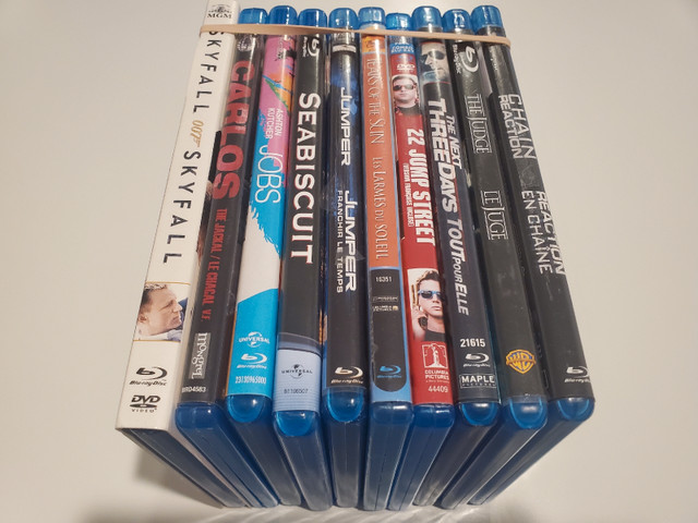 10 disques blu-ray dans CD, DVD et Blu-ray  à Ouest de l’Île