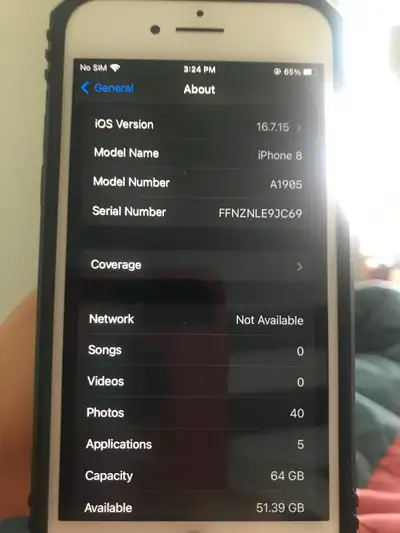 iphone 8 64 gb unlocked 85%battery!, View more