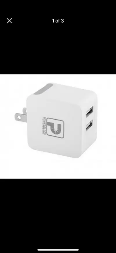Dual USB Charger3.1 Amp output Has folding plug, View more