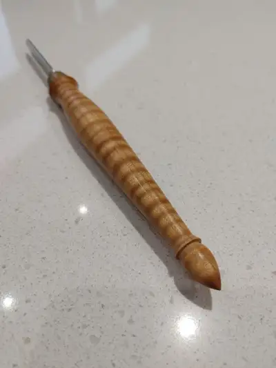 Blue Spruce Marking Knife curly maple handle, View more