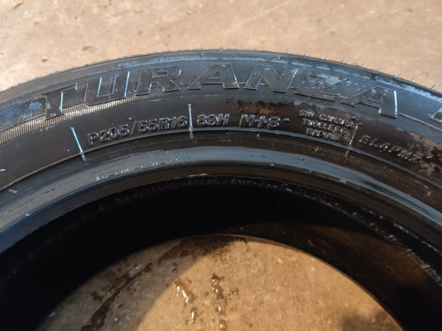 Bridgestone Turanza EL400 205 / 55 R16 89H All Season in Tires & Rims in Ottawa - Image 3
