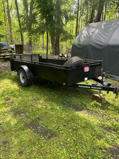Canada Trailers 5x12 utility trailer with in working condition electric brakes, good floor and comes...