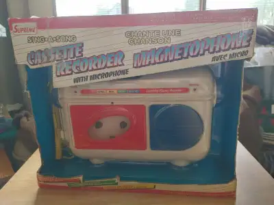 $20.00 ~ Supreme Cassette Recorder With Microphone, View more