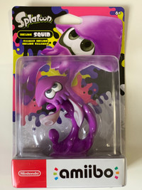 Purple Inkling Squid Amiibo