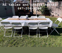 Tables and chairs rental 