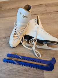 Ladies white figure skates.  Size 7.