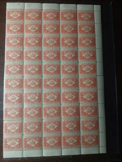 Canada customs duty 2 cent sheet, View more