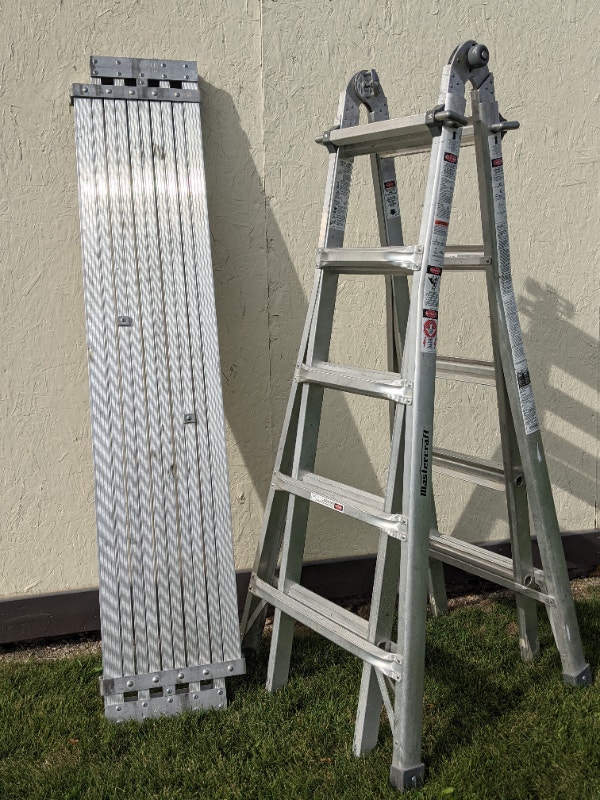 21' multi ladder and expansion plank Ladders & Scaffolding Winnipeg