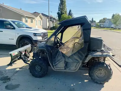 2017 Hinda Pioneer 500 sxs. Upgrades, included in the sale, are a roof, windshield, boom stick holde...