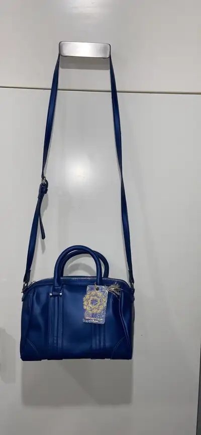 Brand New Blue Leather Crossbody Handbag , View more