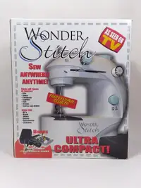 Portable WONDER STITCH Sewing Machine New in Box w Accessories