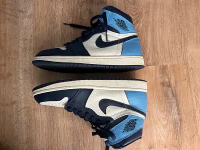 Size 8M Air Jordan 1 Retro High OG Obsidian 555088-140 Used VG, View more