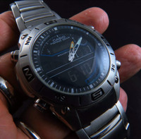 AMW-703 Casio Fishing Gear Moon Phase World Time  Quartz Men Wat