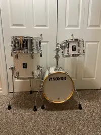 Custom Sized Sonor AQ2 Maple Martini Drum Kit w/ Xtra BD heads