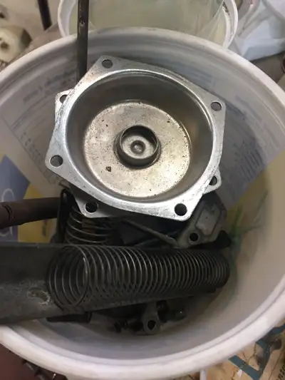 Several Carburetor parts from an 1980 Yamaha XS 650. Most all parts except diaphragms. One float bow...