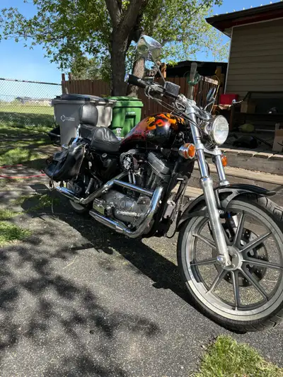 Good old 95 1200 sportster. Carbed. Good tires fresh fluids. No issues. Comes with some spare parts...