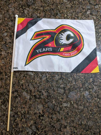 Calgary Flames 20th Anniversary Flag
