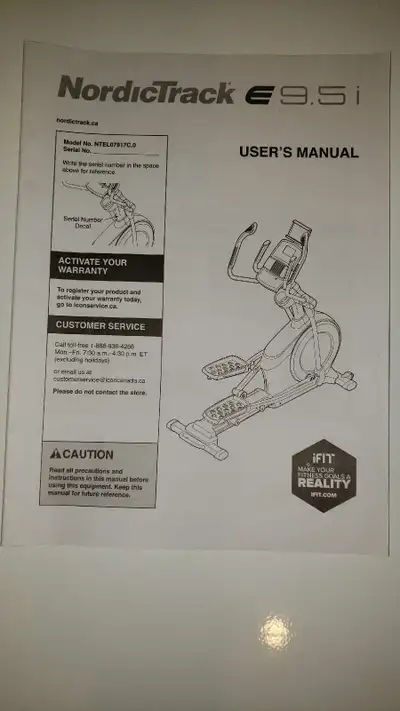 NordicTrack E9.5i Elliptical, View more