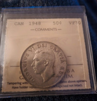 1948 Canadian Silver Half Dollar