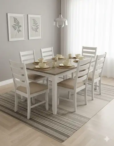 Elegant 6-Seater Dining Table Set for Sale, View more