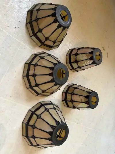 Cut glass lamp shades, View more