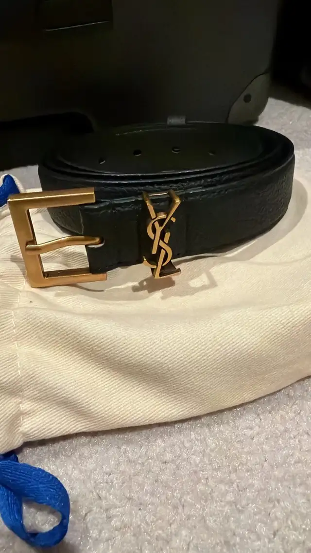 Ysl belt- Genuine leather 