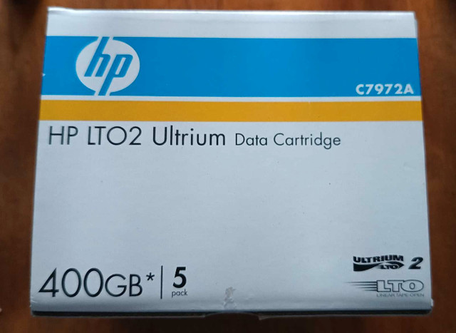 Hp Ultrium LTO2 data cartridge in Servers in City of Halifax