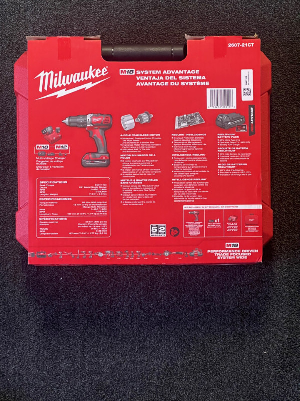Milwaukee M18  Compact Hammer Drill/Driver Kit in Power Tools in Mississauga / Peel Region - Image 2