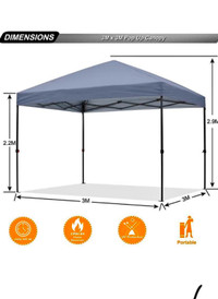 Canopy 10x10 for $45 per day