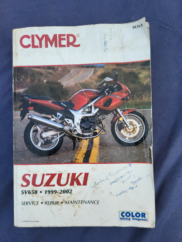 Suzuki SV650 Clymer manual in Motorcycle Parts & Accessories in Oshawa / Durham Region