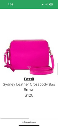 Fossil Sydney leather crossbody bag