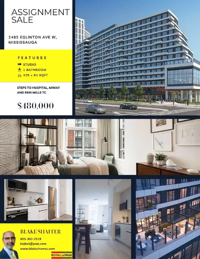 Studio Condo Assignment in Condos for Sale in Mississauga / Peel Region - Image 2