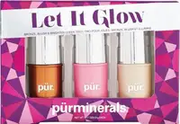 Pur Minerals eyeshadow eyeliner lipgloss brushes foundation