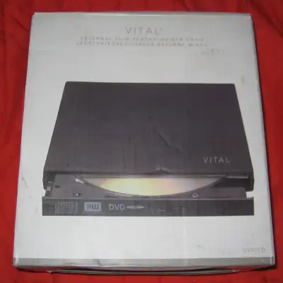 Vital CD/DVD Reader Writer Disc Drive External USB Brand New, View more
