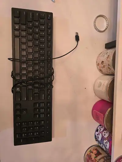 Black USB Wired Keyboard, View more