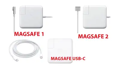 MAG SAFE 1 MAG SAFE 2 MAG SAFE USB-C ALL KINDS OF MACBOOK CHARGERS STARTING $59 AND UP (DEPENDING ON...