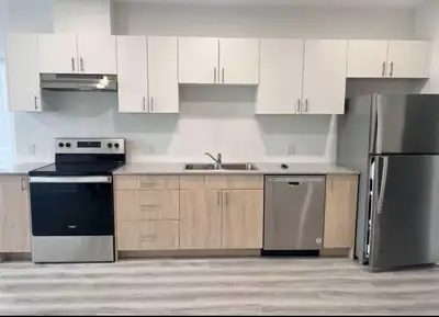 One bedroom available in this newly built 1,100 sq ft condo featuring modern finishes and an open-co...