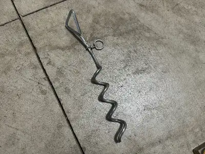 Solid Steel dog/ cat spiral post leash holder. Dog,cat accessory, View more
