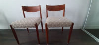 Scandinavian teak dining chairs